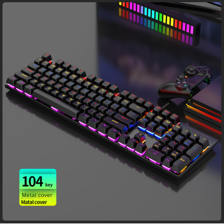 Mechanical Gaming keyboard With RGB wired keyboard